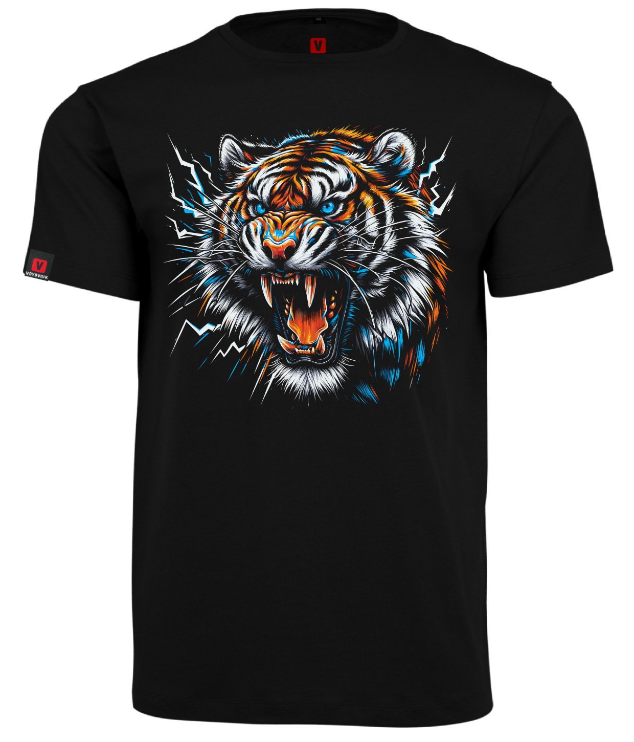 Koszulka męska VOYOVNIK Thunder Tiger czarna