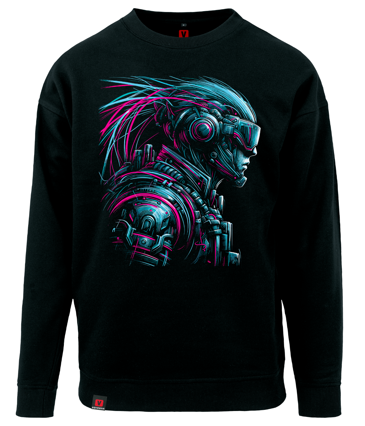 Bluza męska VOYOVNIK Neon Cyborg czarna