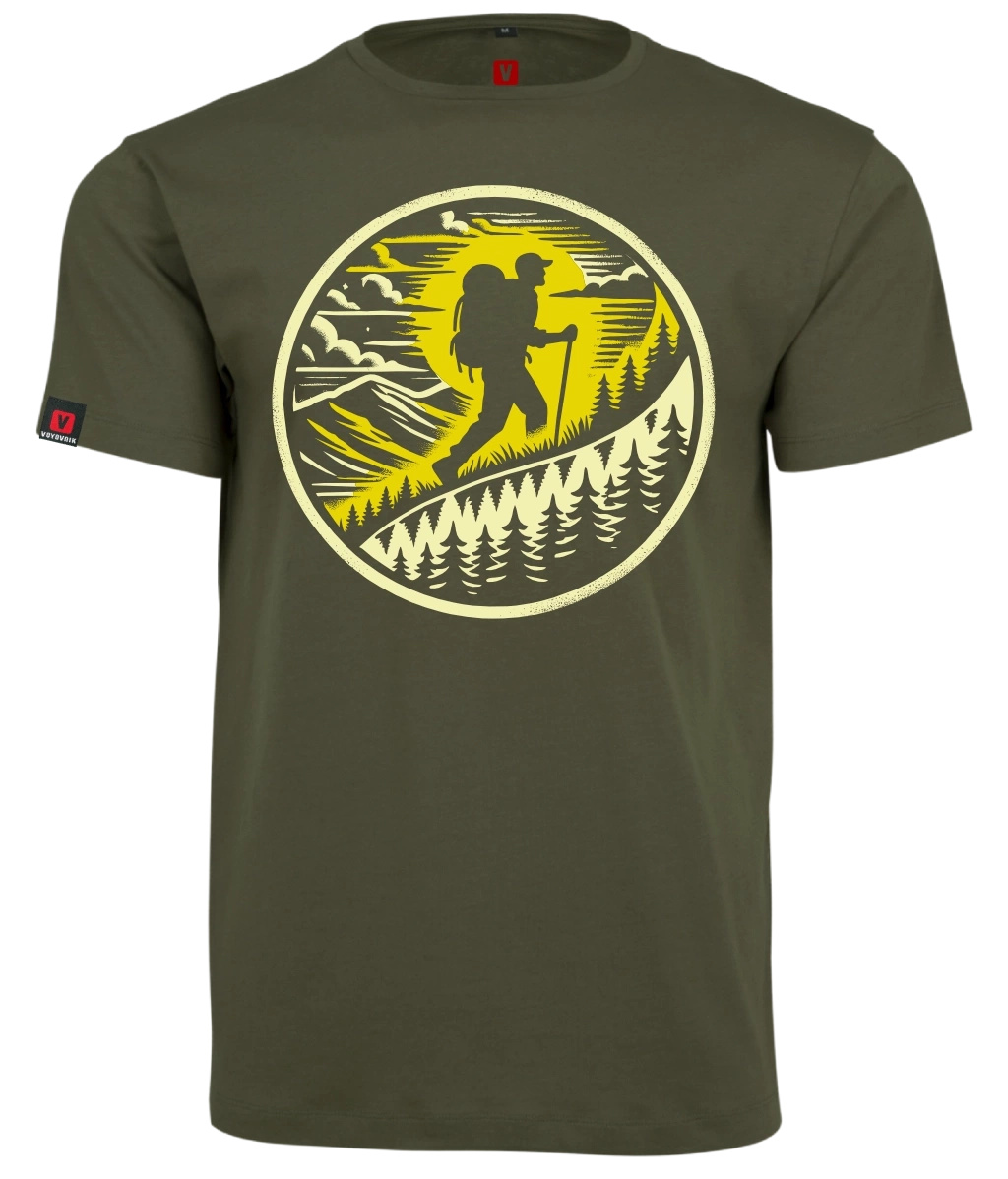Koszulka męska VOYOVNIK Sunset Hiker olive