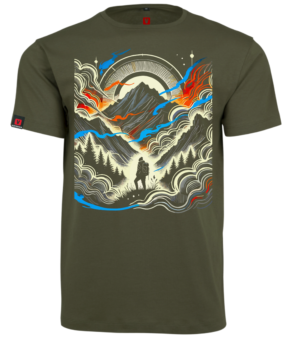 Koszulka męska VOYOVNIK Misty Voyager olive