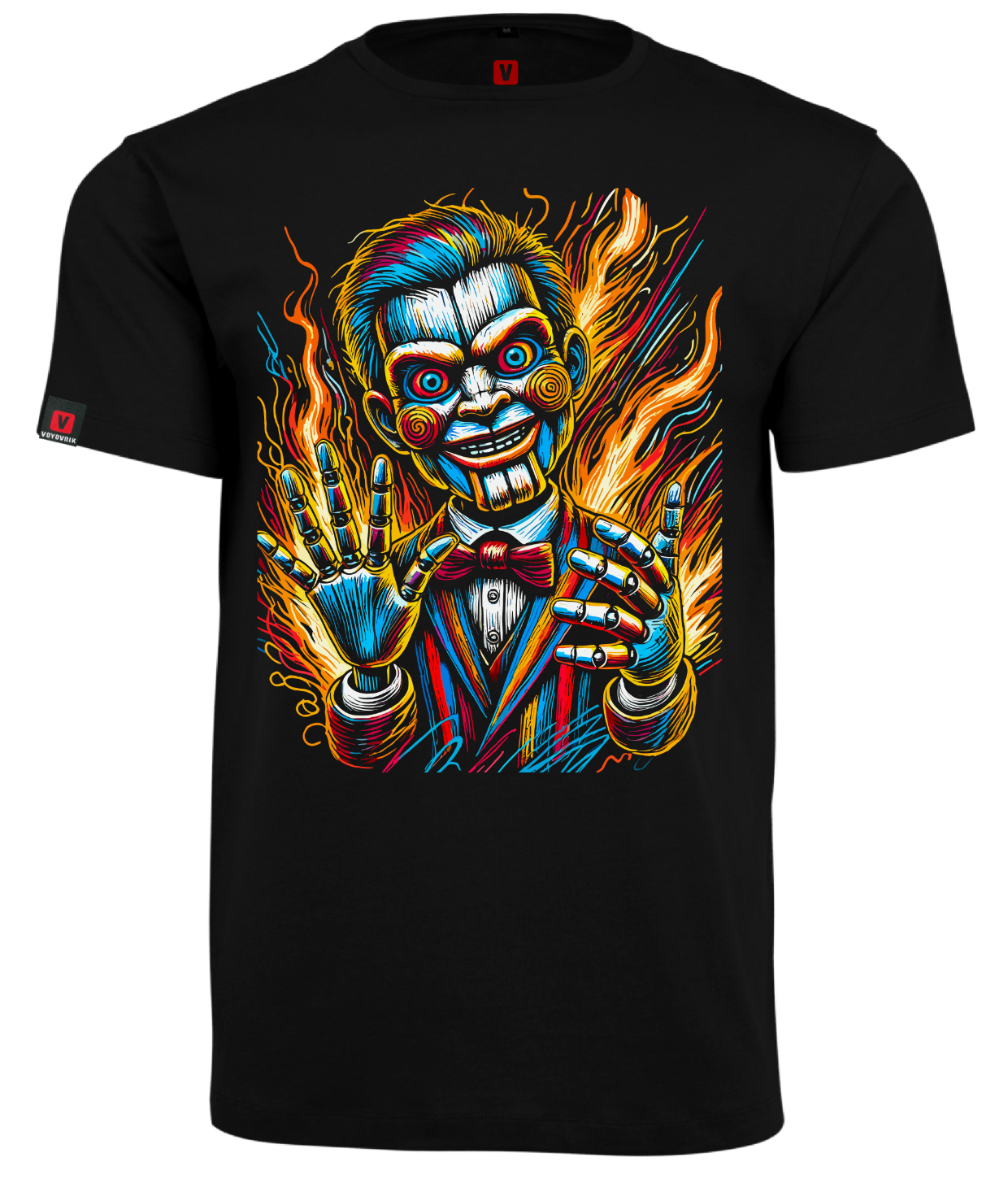 Koszulka męska VOYOVNIK Haunted Puppet czarna