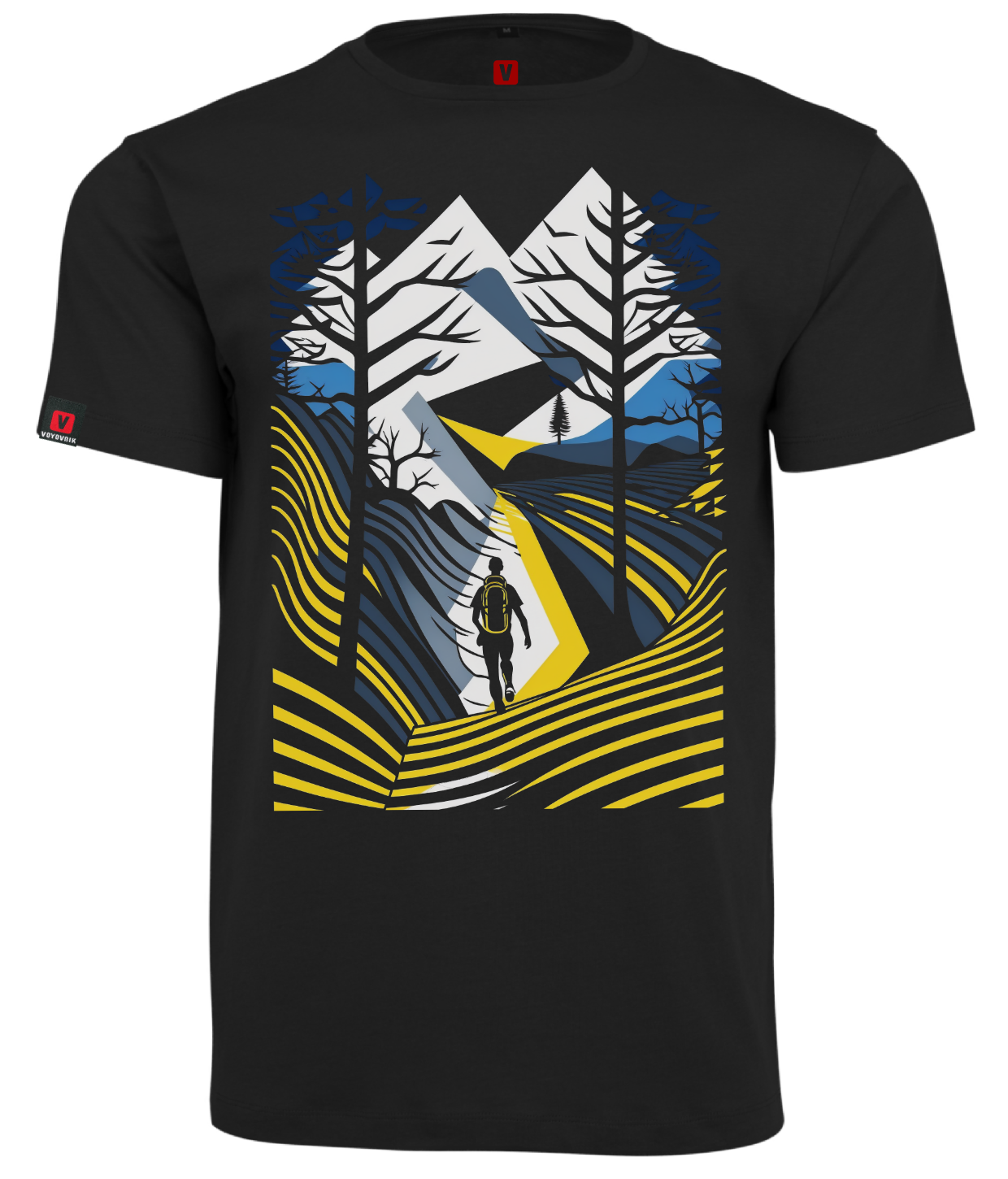 Koszulka męska VOYOVNIK Outdoor Adventure czarna