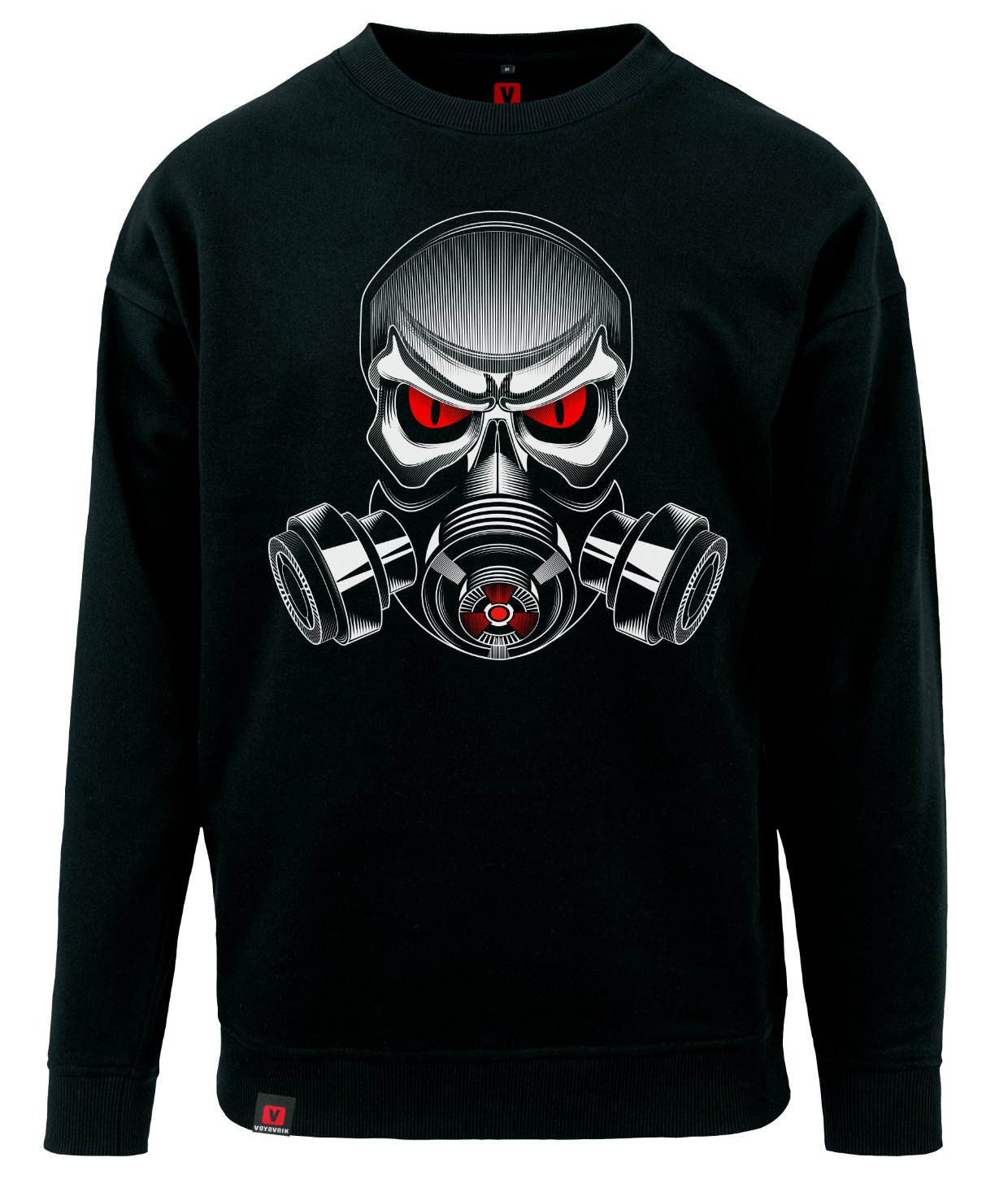 Bluza męska VOYOVNIK Skull Gas Mask czarna