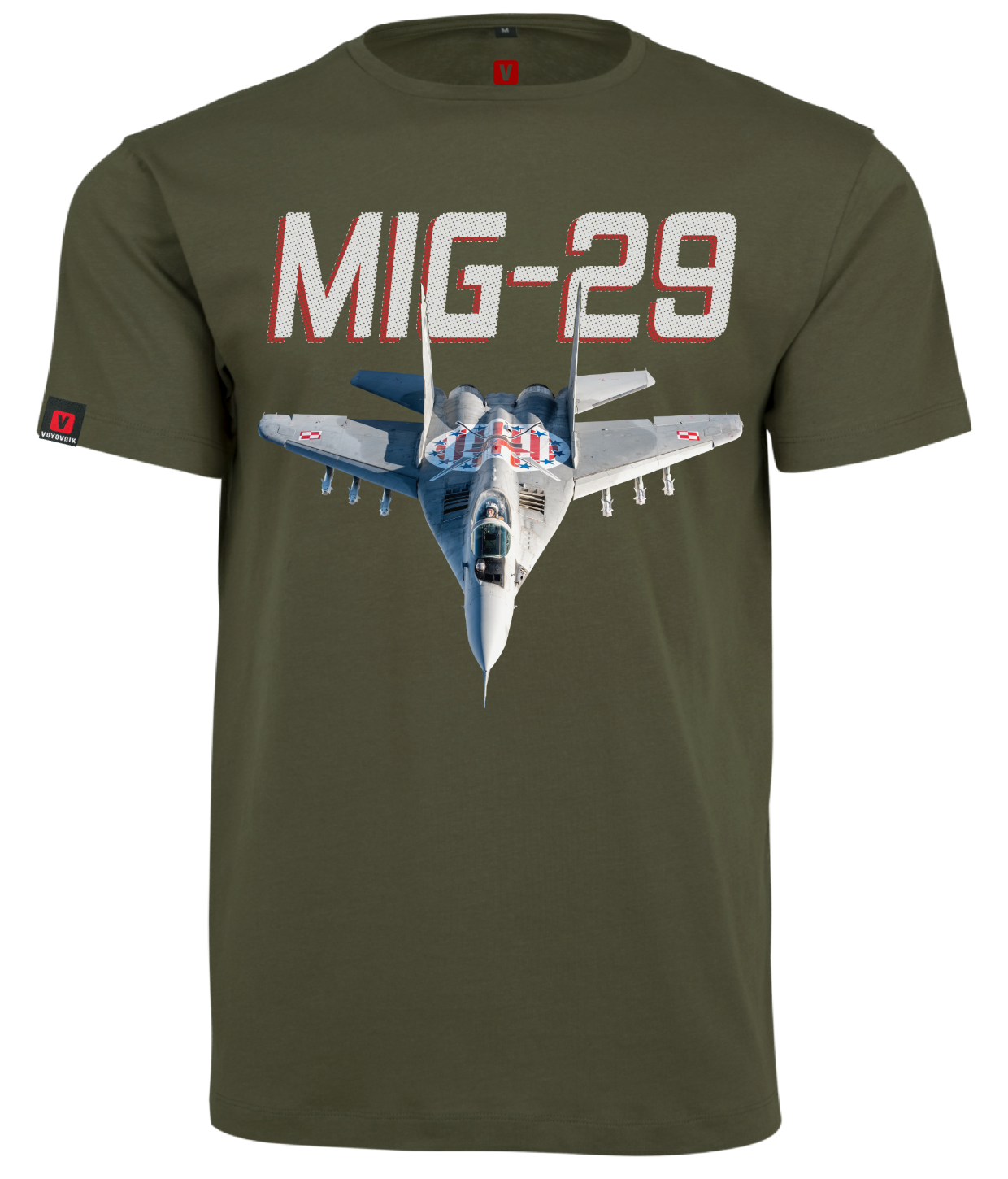 Koszulka męska VOYOVNIK MiG-29 Siły Powietrzne RP olive