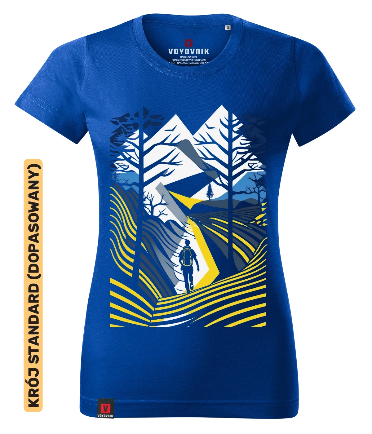 Koszulka damska standard VOYOVNIK Outdoor Adventure niebieska