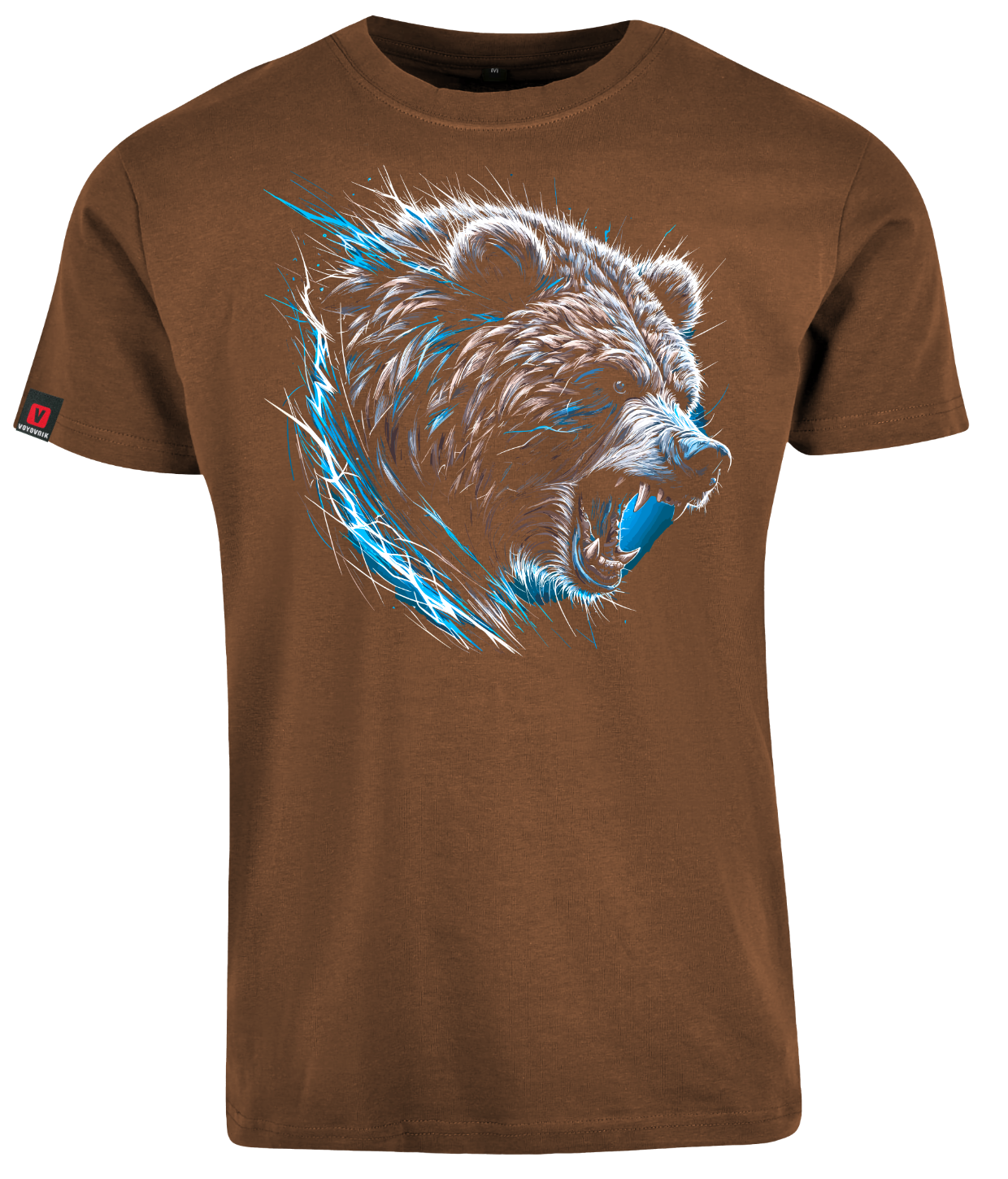 Koszulka męska VOYOVNIK Wild Roar jasny brąz