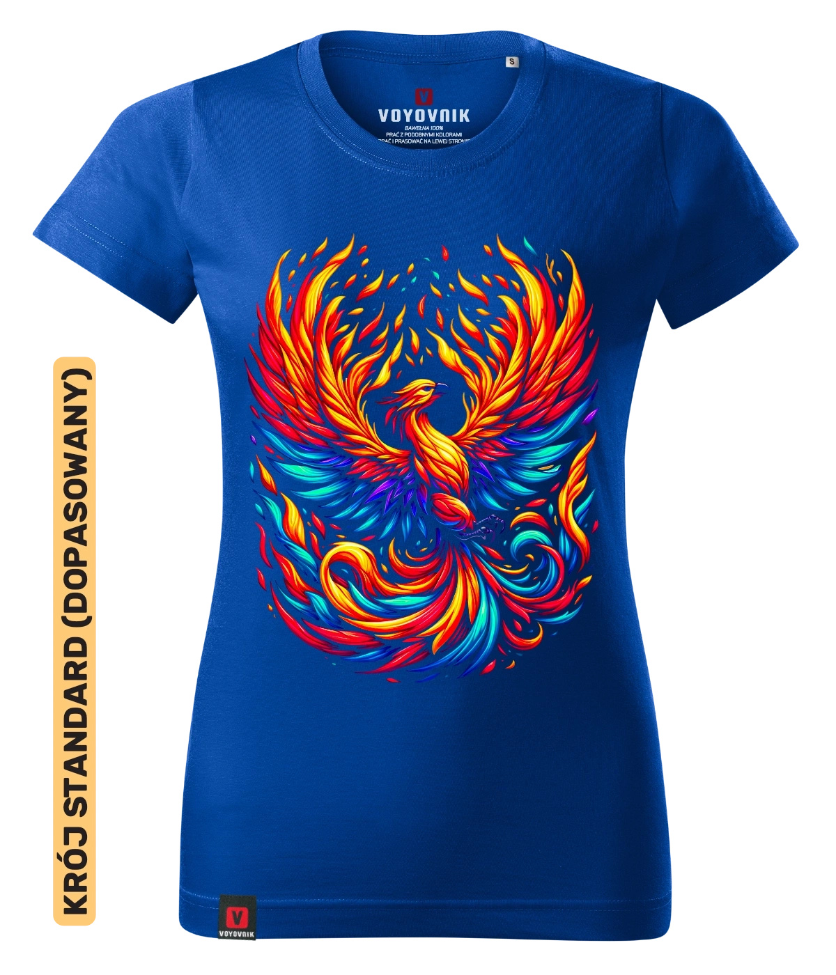 Koszulka damska standard VOYOVNIK Rising Phoenix niebieska