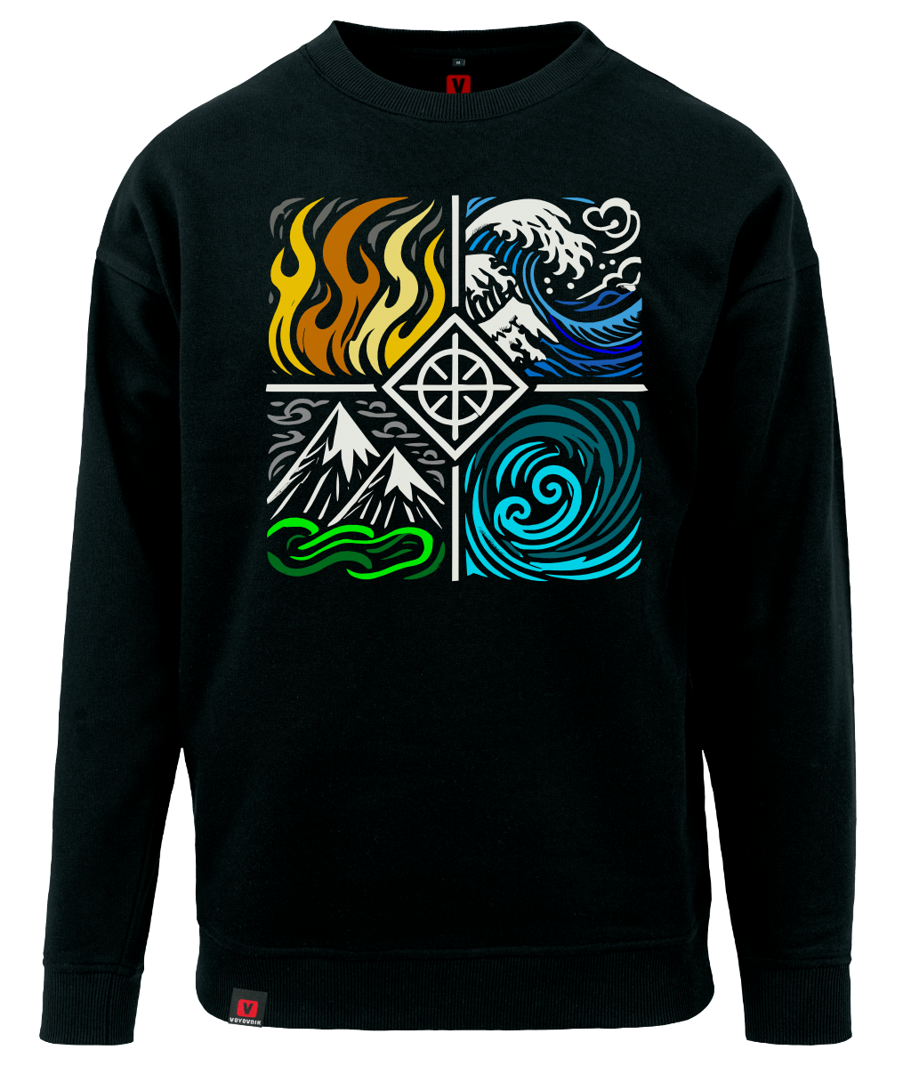 Bluza męska VOYOVNIK Four Elements czarna