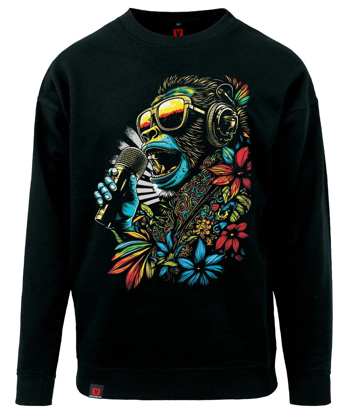 Bluza męska VOYOVNIK Melodic Monkey czarna