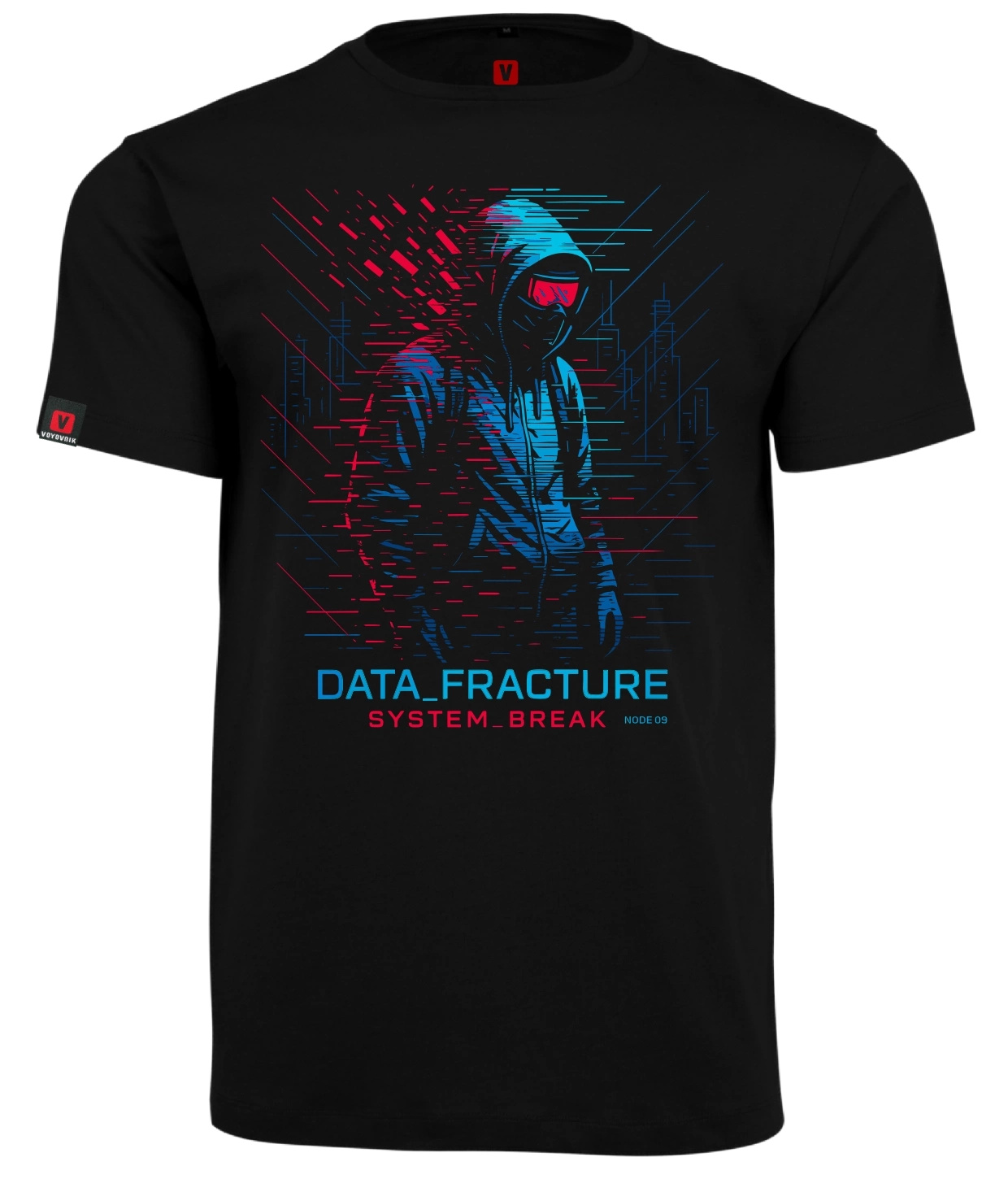 Koszulka męska VOYOVNIK Data Fracture czarna