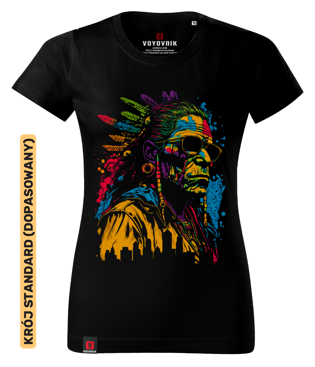 Koszulka damska standard VOYOVNIK Cool Chief czarna