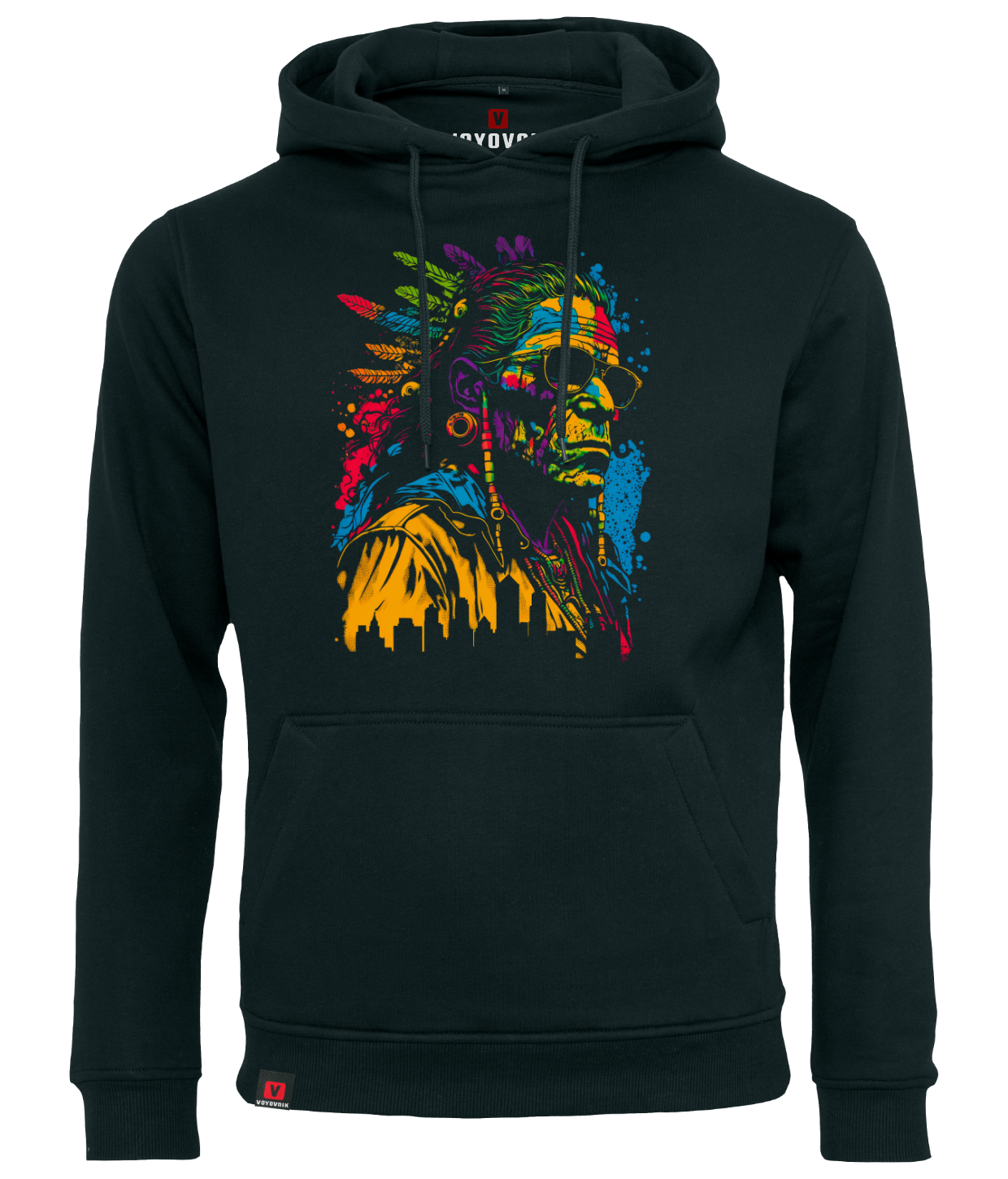 Bluza męska z kapturem VOYOVNIK Cool Chief czarna
