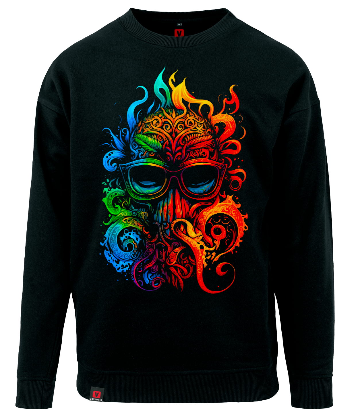 Bluza męska VOYOVNIK Colorblast Octopus czarna