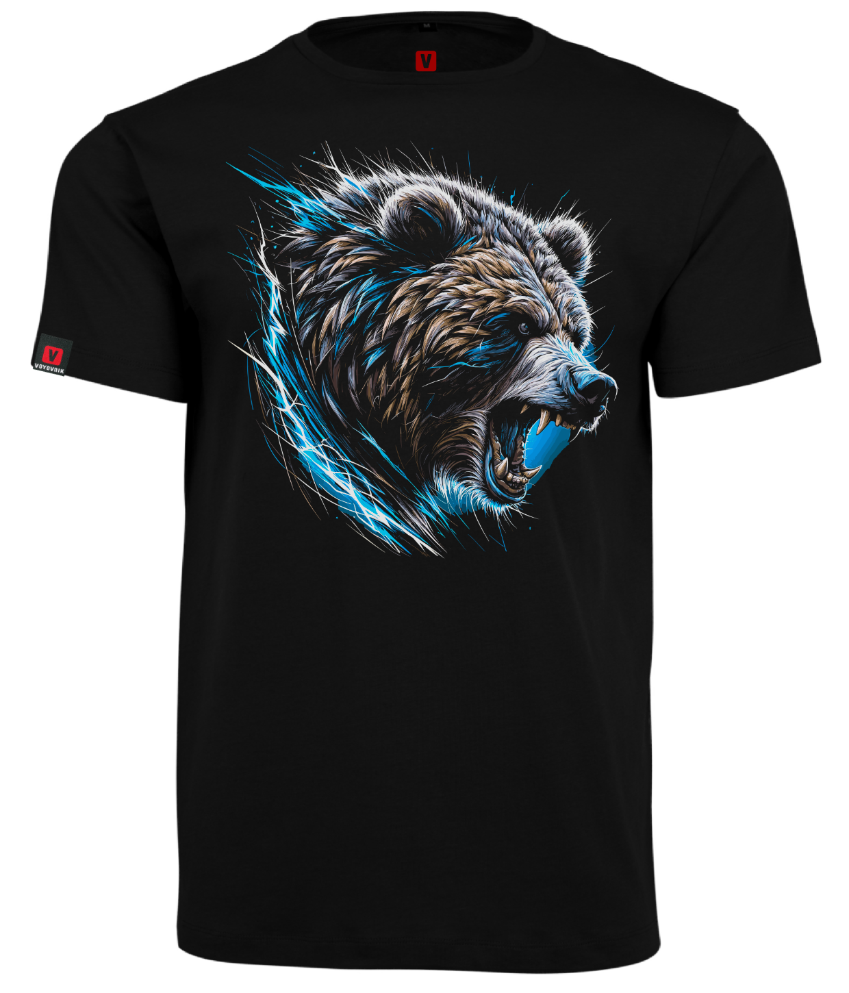 Koszulka męska VOYOVNIK Wild Roar czarna