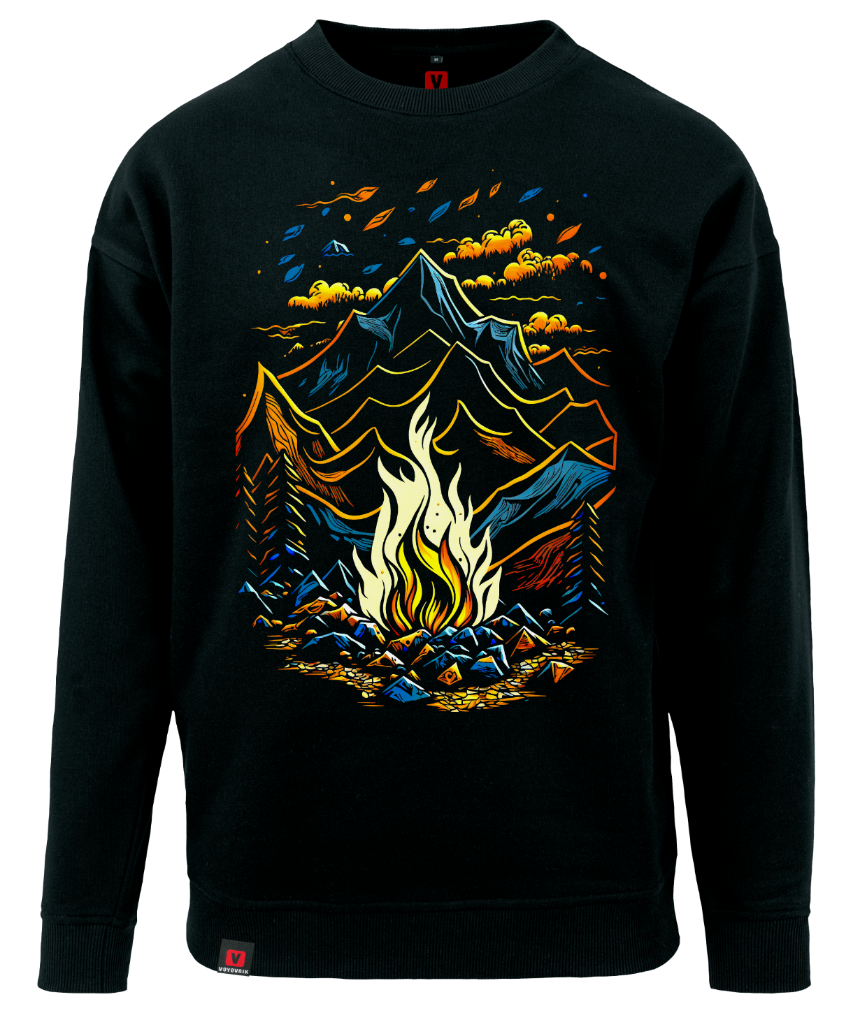 Bluza męska VOYOVNIK Magic Campfire czarna