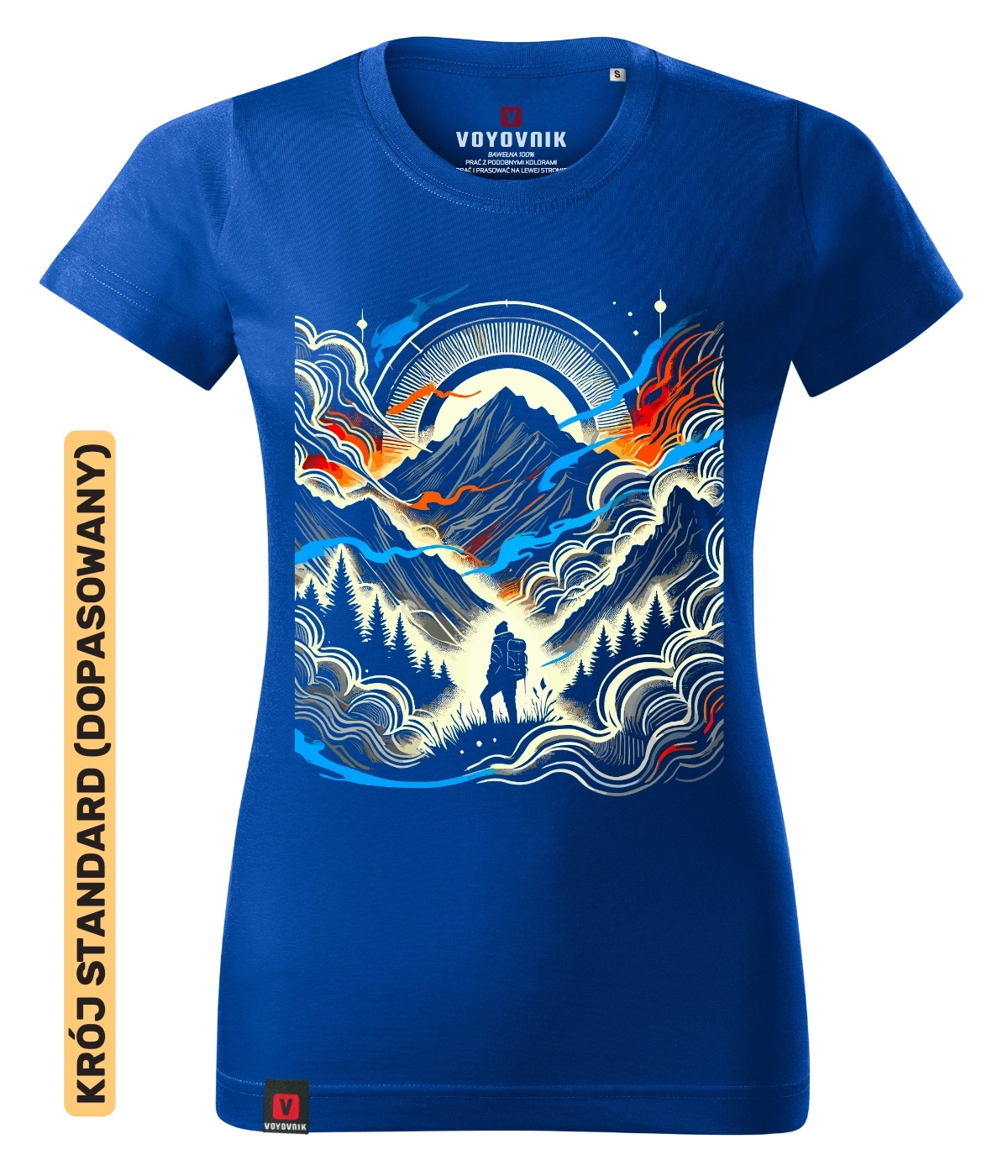 Koszulka damska standard VOYOVNIK Misty Voyager niebieska