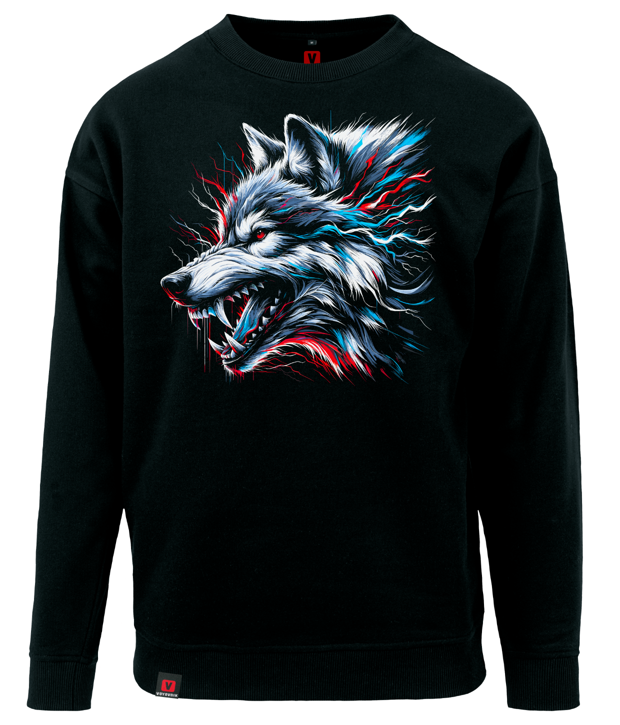 Bluza męska VOYOVNIK Lone Wolf czarna