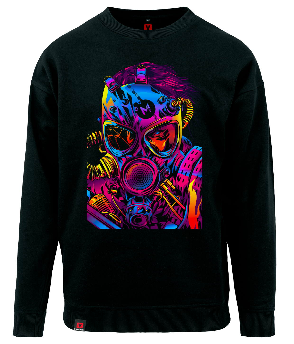 Bluza męska VOYOVNIK Cyberpunk Soldier czarna