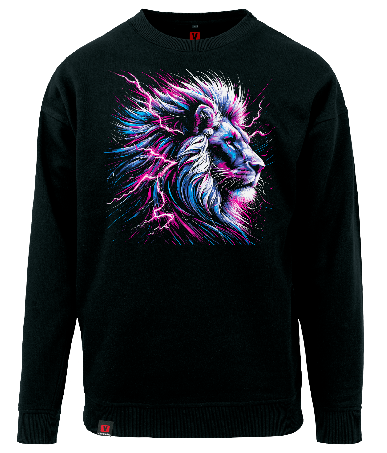 Bluza męska VOYOVNIK Neon Lion czarna
