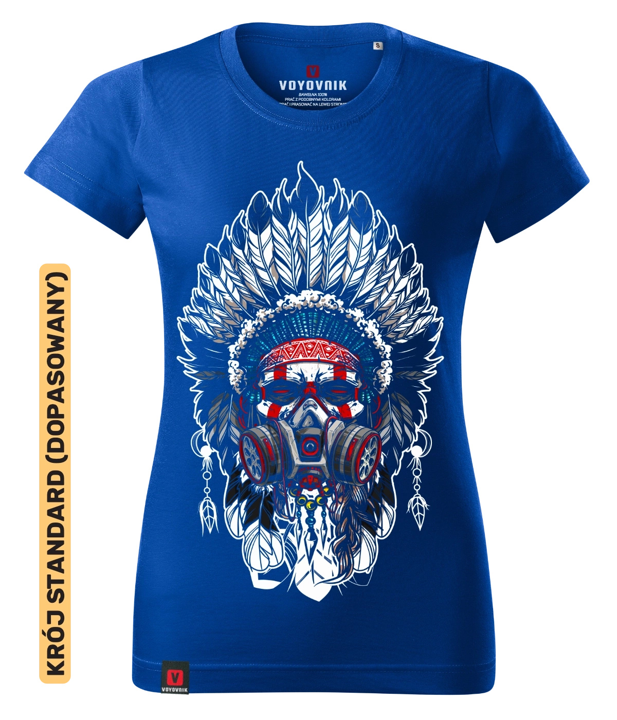 Koszulka damska standard VOYOVNIK Indian Chief niebieska