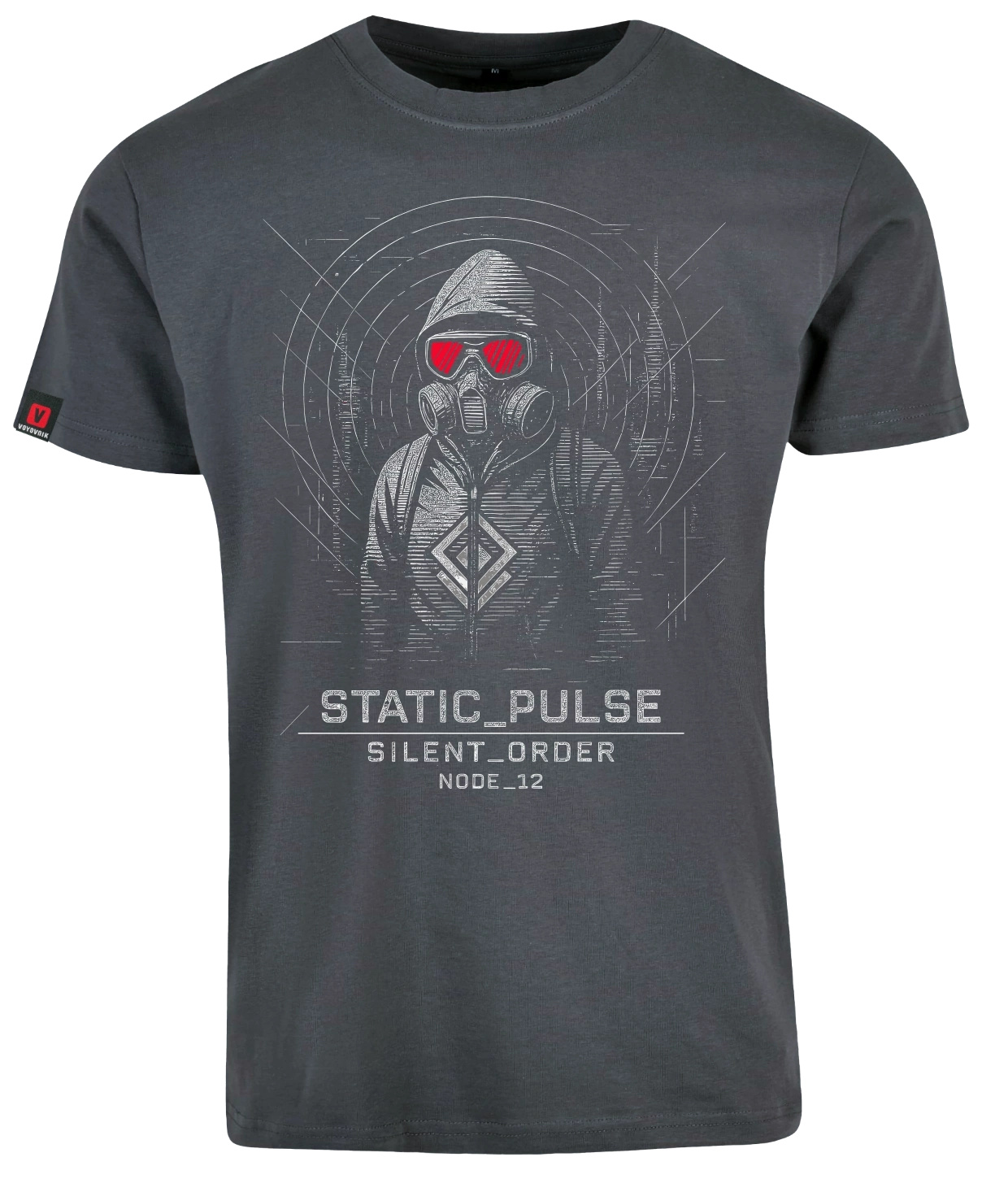 Koszulka męska VOYOVNIK Static Pulse szara