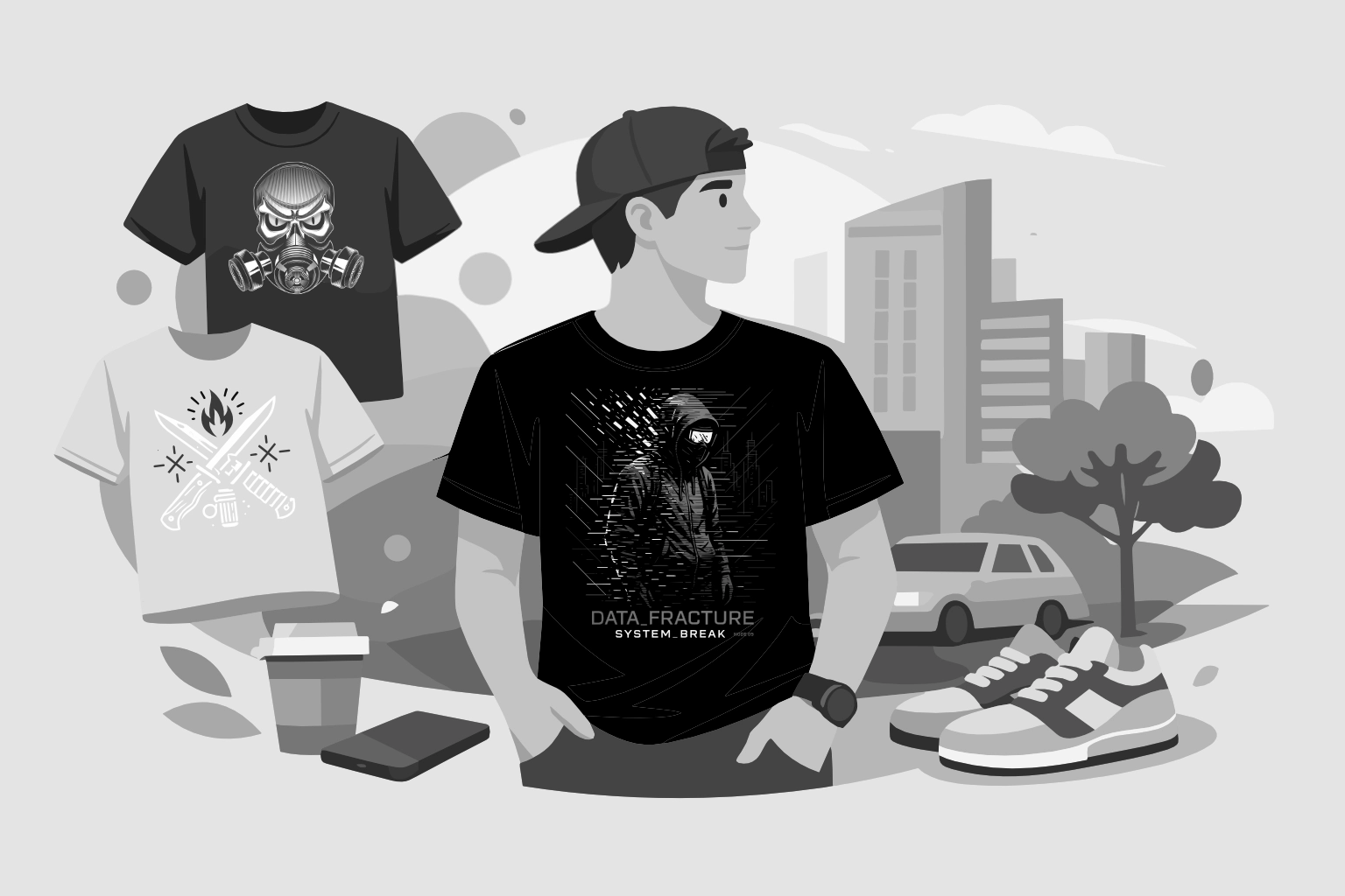 Jak nosić koszulki z nadrukiem na co dzień