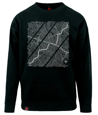 Bluza męska VOYOVNIK "Urban Wayfinder (mono)" - czarna