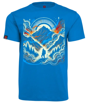 Koszulka męska VOYOVNIK "Misty Voyager" - niebieska