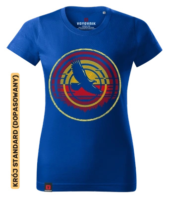 Koszulka damska standard VOYOVNIK "Mountain Eagle (V2)" - niebieska