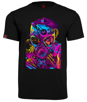 Koszulka męska VOYOVNIK "Cyberpunk Soldier" - czarna, rozmiar 2XL [OUTLET]