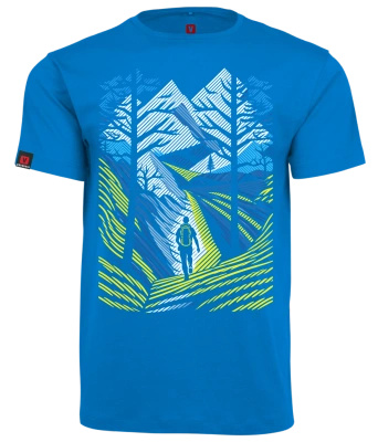 Koszulka męska VOYOVNIK "Outdoor Adventure (V2)" - niebieski