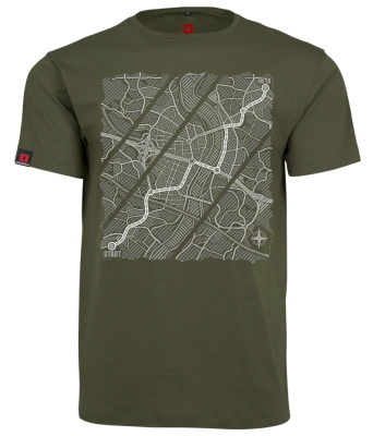 Koszulka męska VOYOVNIK "Urban Wayfinder (mono)" - olive