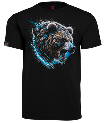 Koszulka męska VOYOVNIK "Wild Roar" - czarna, rozmiar 2XL [OUTLET]