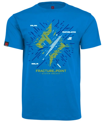 Koszulka męska VOYOVNIK "Fracture Point" - niebieska