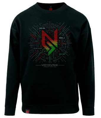 Bluza męska VOYOVNIK "System Rebirth" - czarna