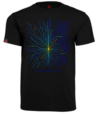 Koszulka męska VOYOVNIK "Network Vein" - czarna