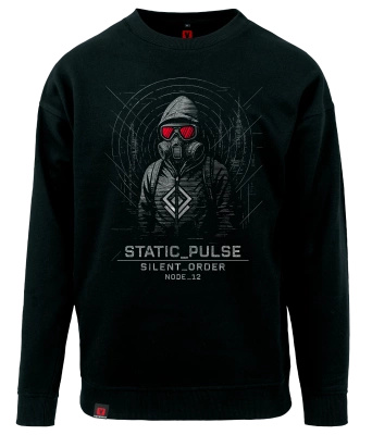 Bluza męska VOYOVNIK "Static Pulse - czarna