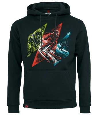 Bluza męska z kapturem VOYOVNIK "Edge Rush" - czarna
