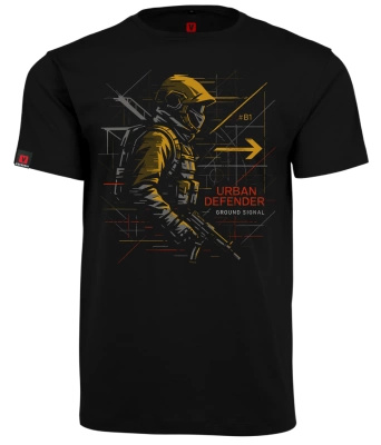 Koszulka męska VOYOVNIK "Urban Defender" - czarna