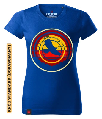 Koszulka damska standard VOYOVNIK "Mountain Eagle" - niebieska