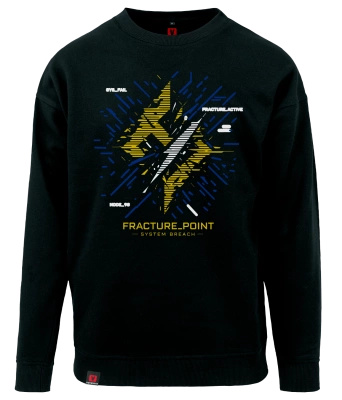 Bluza męska VOYOVNIK "Fracture Point" - czarna