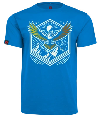 Koszulka męska VOYOVNIK "Summit Wings" - niebieska