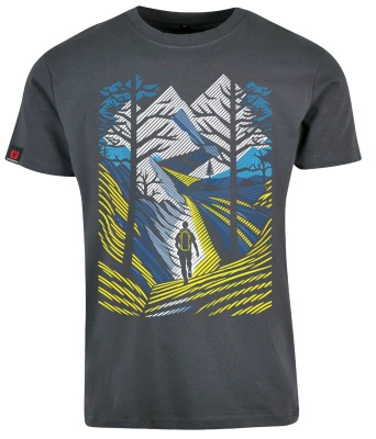 Koszulka męska VOYOVNIK "Outdoor Adventure (V2)" - szary