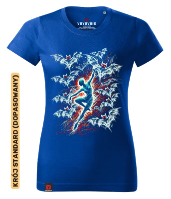Koszulka damska standard VOYOVNIK "Vampire Acrobat" - niebieska