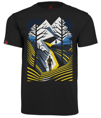 Koszulka męska VOYOVNIK "Outdoor Adventure" - czarna