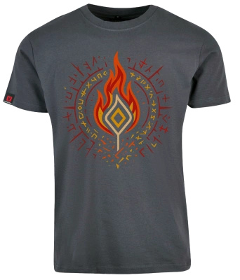 Koszulka męska VOYOVNIK "Hollow Flame" - szara