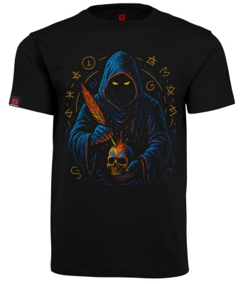 Koszulka męska VOYOVNIK "Ink Warden" - czarna, rozmiar L [OUTLET]