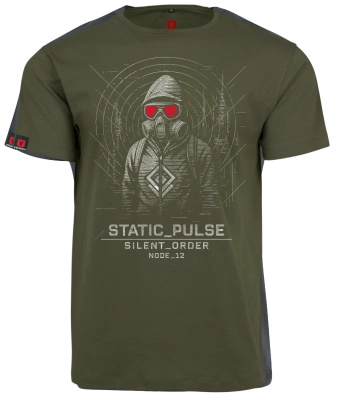 Koszulka męska VOYOVNIK "Static Pulse" - olive