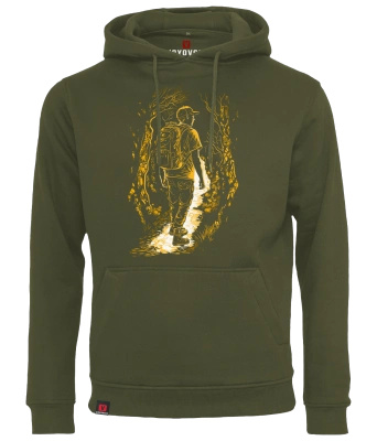 Bluza męska z kapturem VOYOVNIK "Trail Explorer" - olive