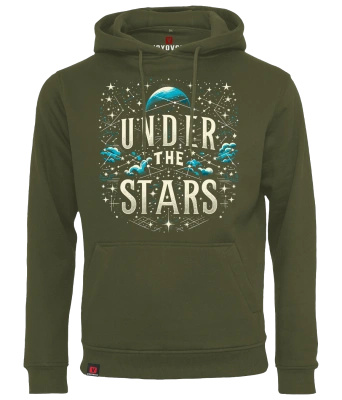 Bluza męska z kapturem VOYOVNIK "Under The Stars" - olive